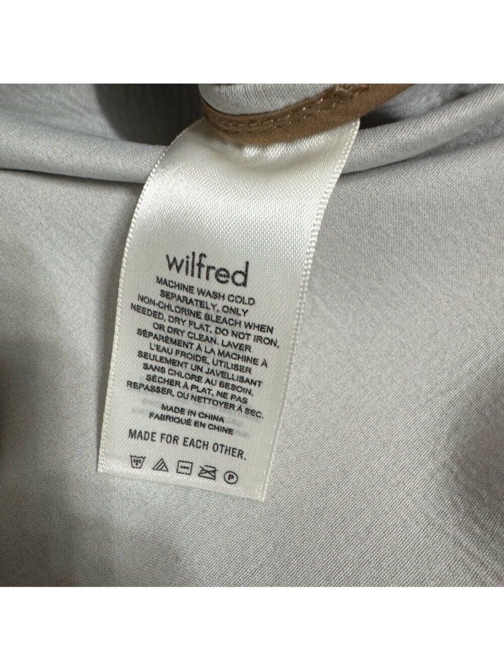 Wilfred Aritzia Camel Faux Leather Shacket XS - Picture 8 of 12